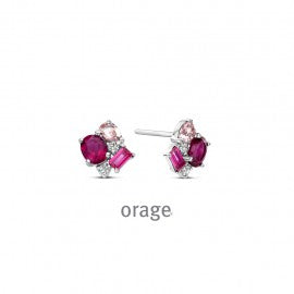 Boucle d'oreilles argent Orage O3139