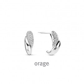 Boucle d'oreilles argent Orage O3140