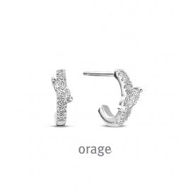 Boucle d'oreilles argent Orage O3142