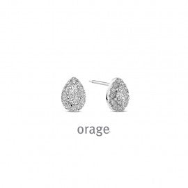 Boucle d'oreilles argent Orage O3144
