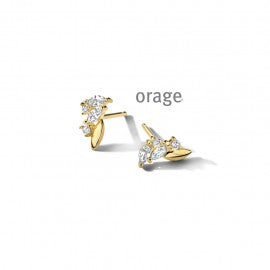 Boucle d'oreilles plaqué or Orage O3261