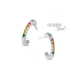 Boucle d'oreilles argent Orage O3289