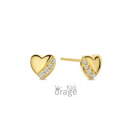 Boucles d'oreilles plaqué or Orage kids K2757