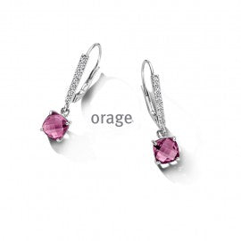Boucle d'oreilles argent Orage O4785