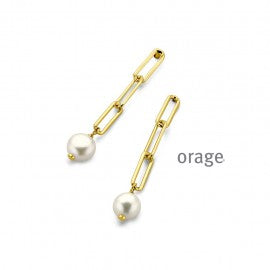 Boucle d'oreilles plaqué or Orage O6204