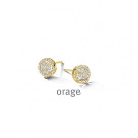 Boucle d'oreilles plaqué or Orage O6553