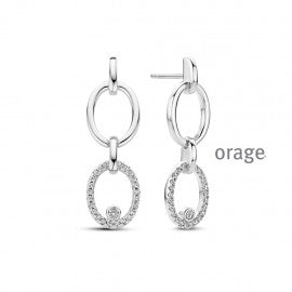 Boucle d'oreilles argent Orage O6710