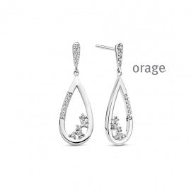 Boucle d'oreiles argent Orage O6829