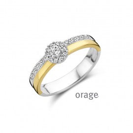 Bague bicolor Orage R1282