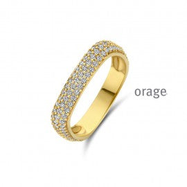 Bague plaqué or Orage R8024