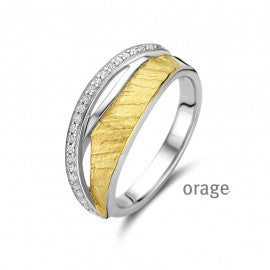 Bague bicolore Orage R9016