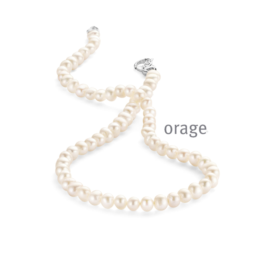 Collier perles d'eau douce argent K7657/48cm