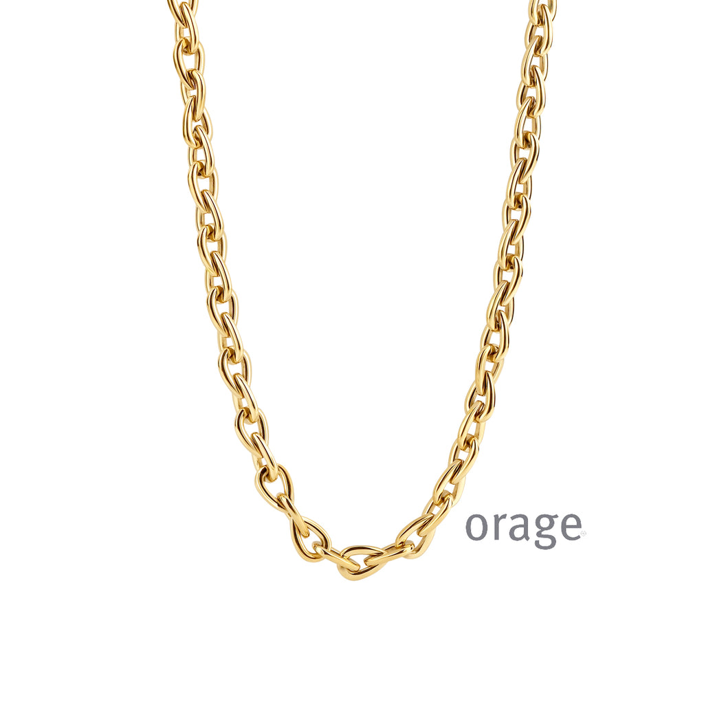 Collier Acier jaune K2116