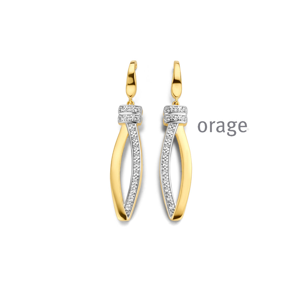 Boucle d'oreilles plaqué or AR156