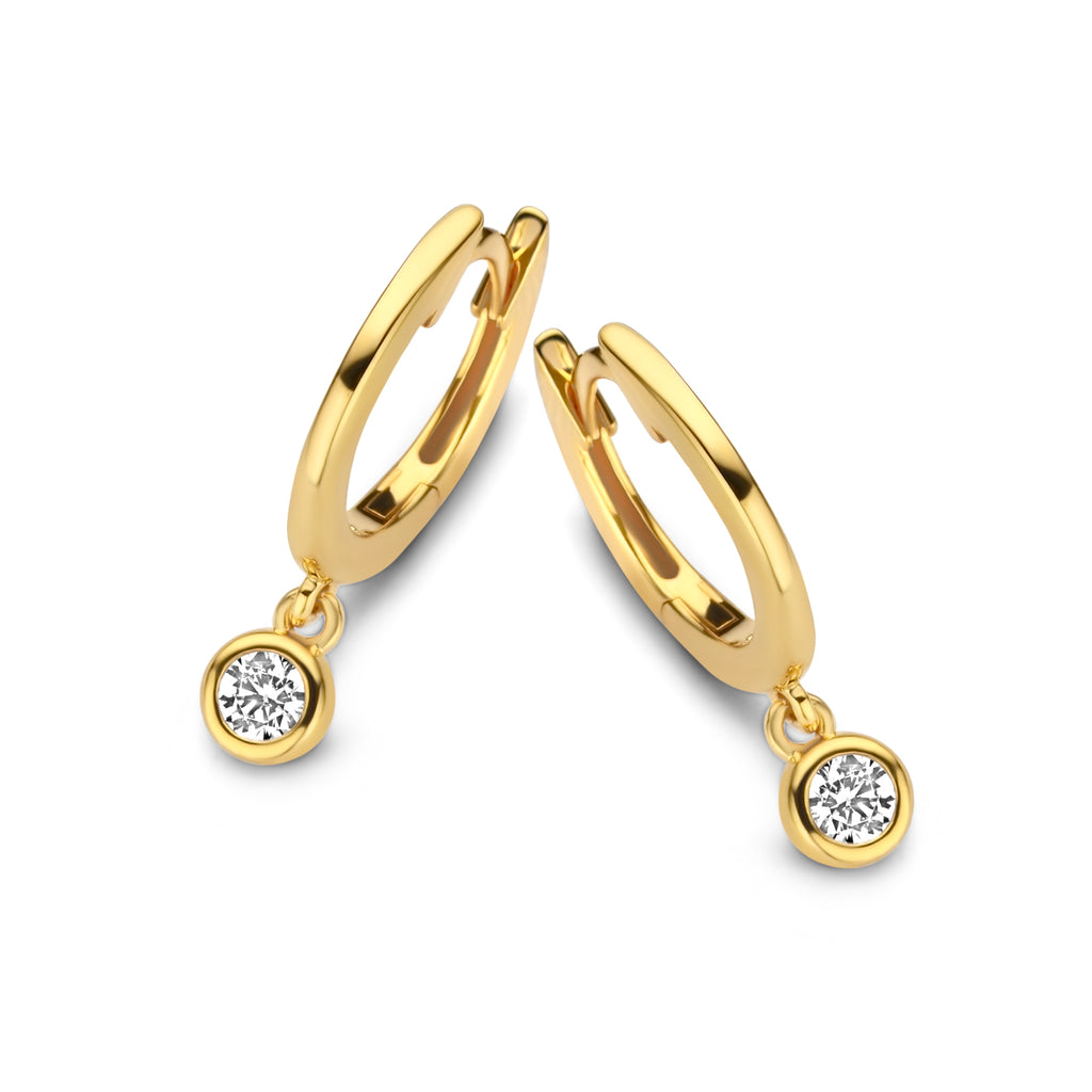 Boucle d'oreilles plaqué or B0V04