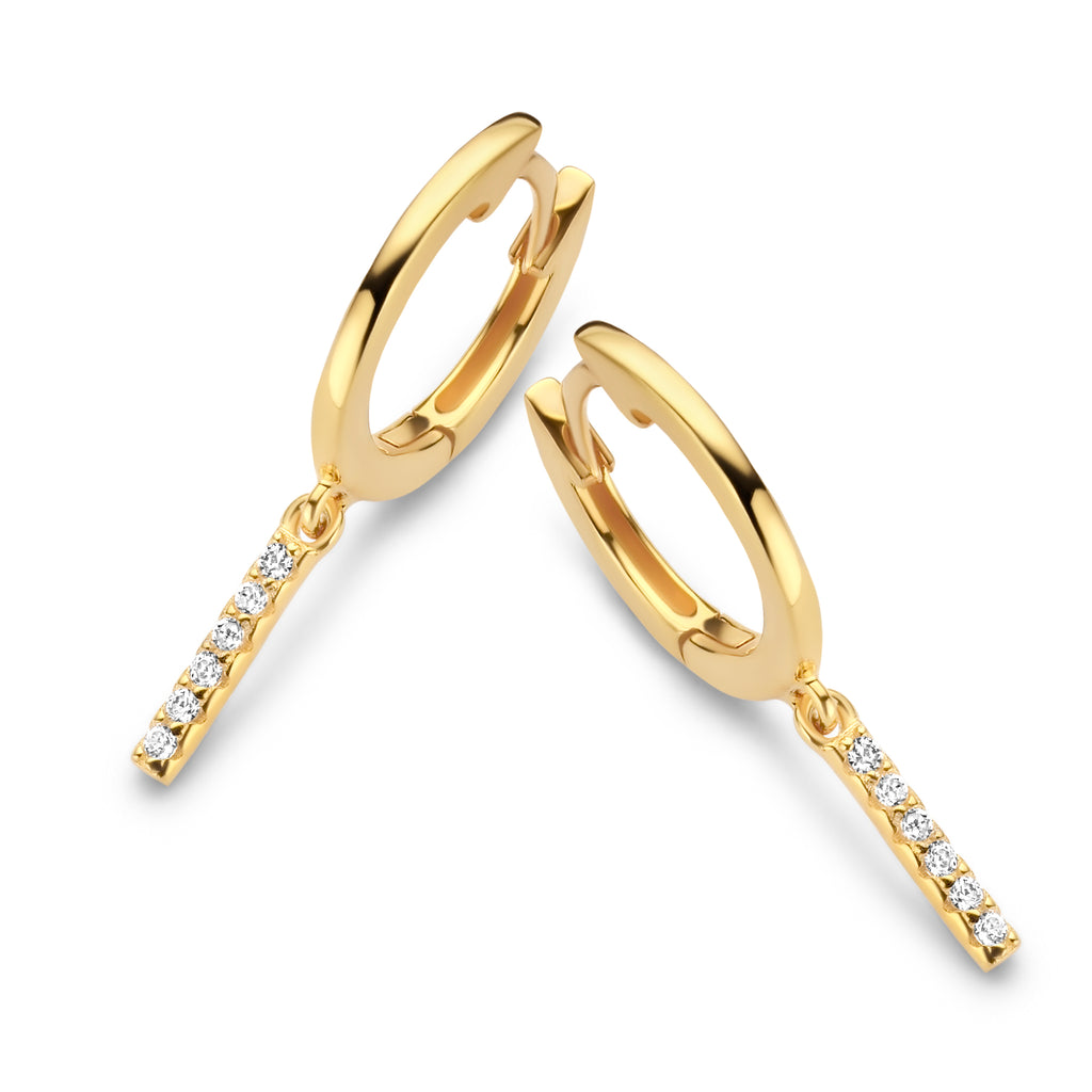 Boucle d'oreilles plaqué or B0V14