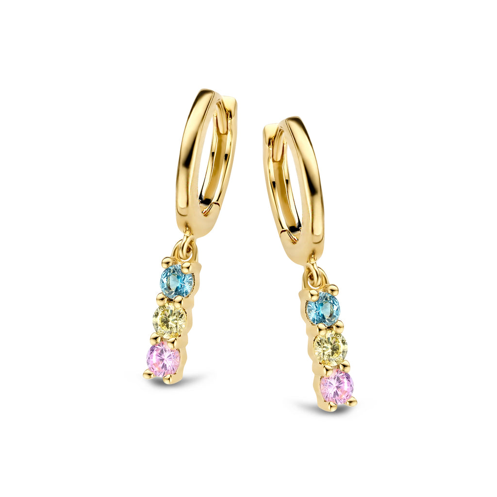 Boucle d'oreilles plaqué or B1Q16