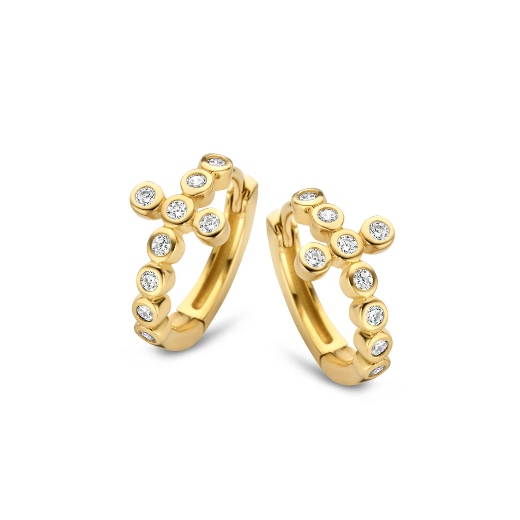 Boucle d'oreilles plaqué or B1R09