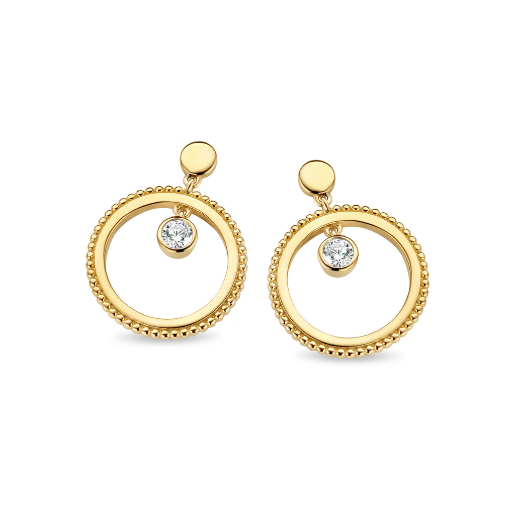 Boucle d'oreilles plaqué or B1S08
