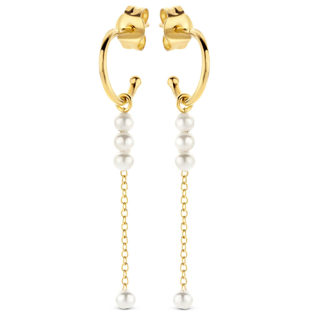 Boucle d'oreilles plaqué or B2F54