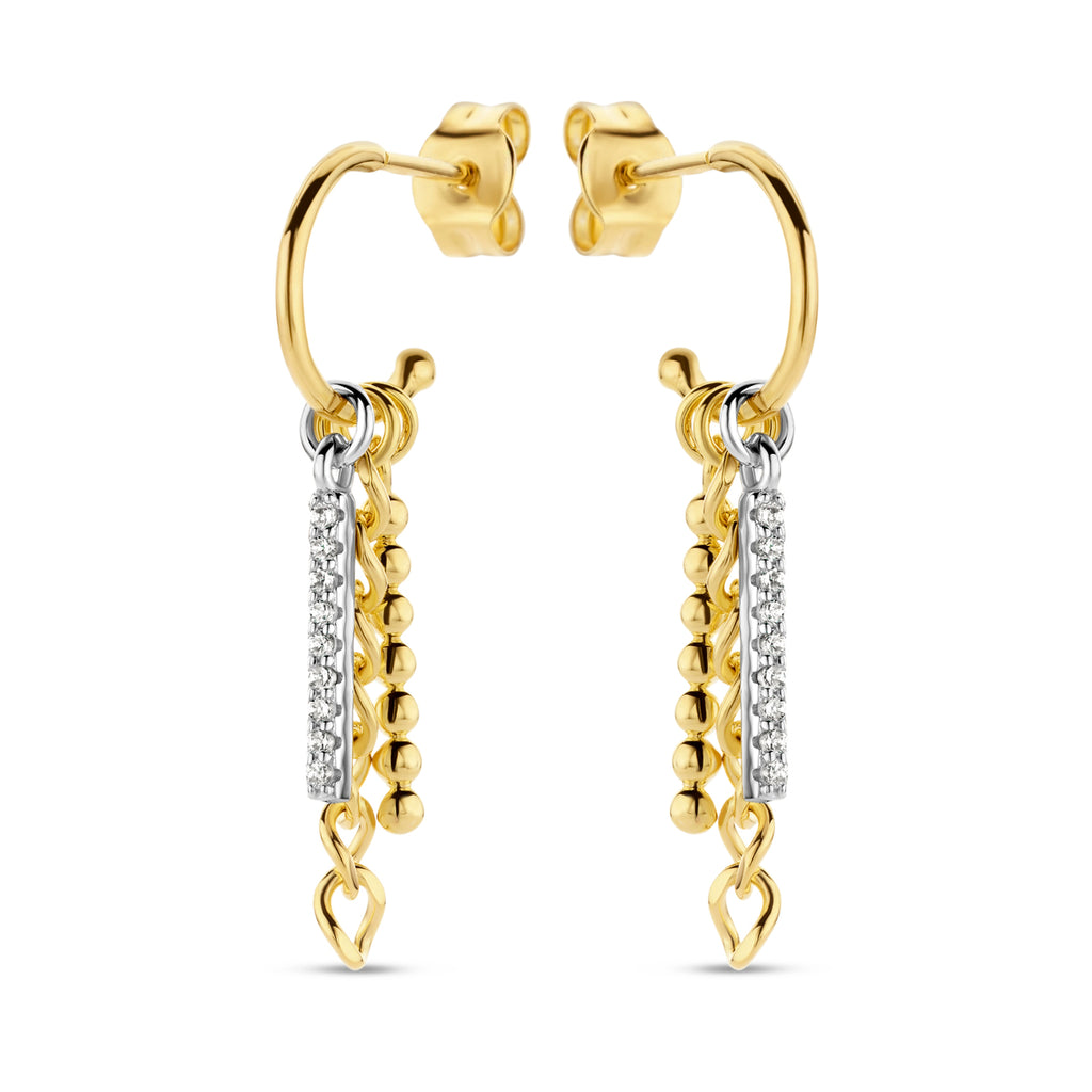 Boucle d'oreilles plaqué or B2H53