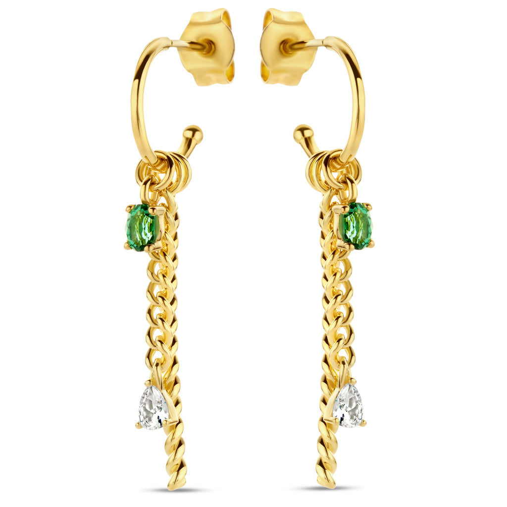 Boucle d'oreilles plaqué or B2H56