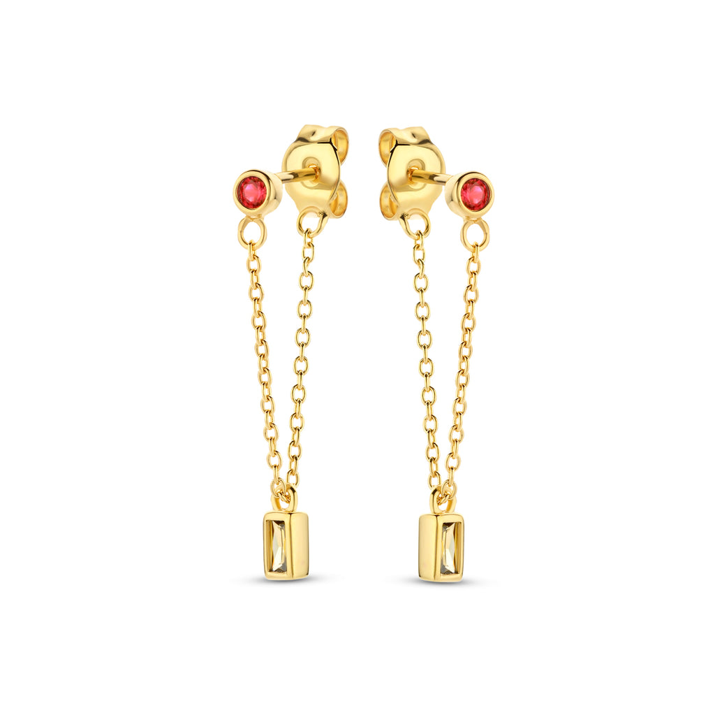 Boucle d'oreilles plaqué or B2I53