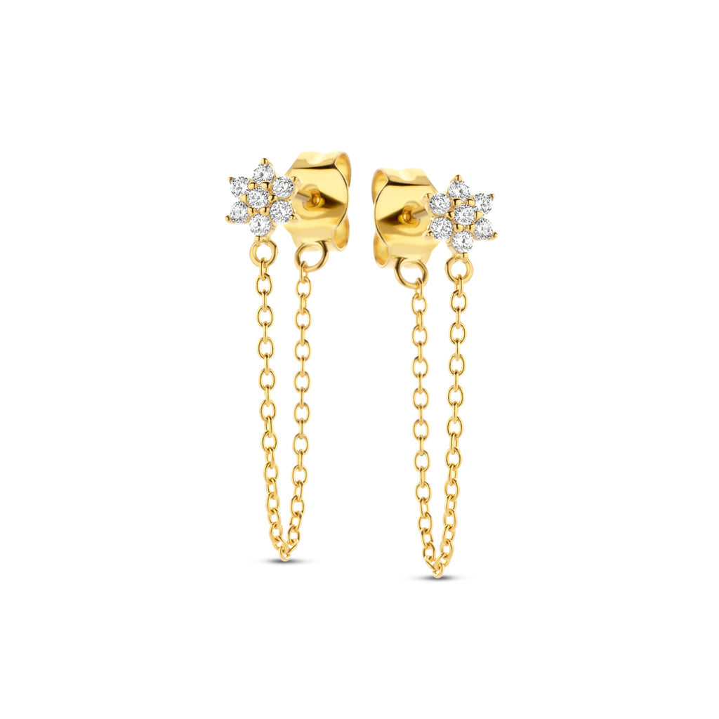 Boucle d'oreilles plaqué or B2M63