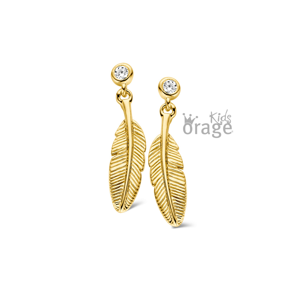 Boucle d'oreilles enfant plaqué or K1834