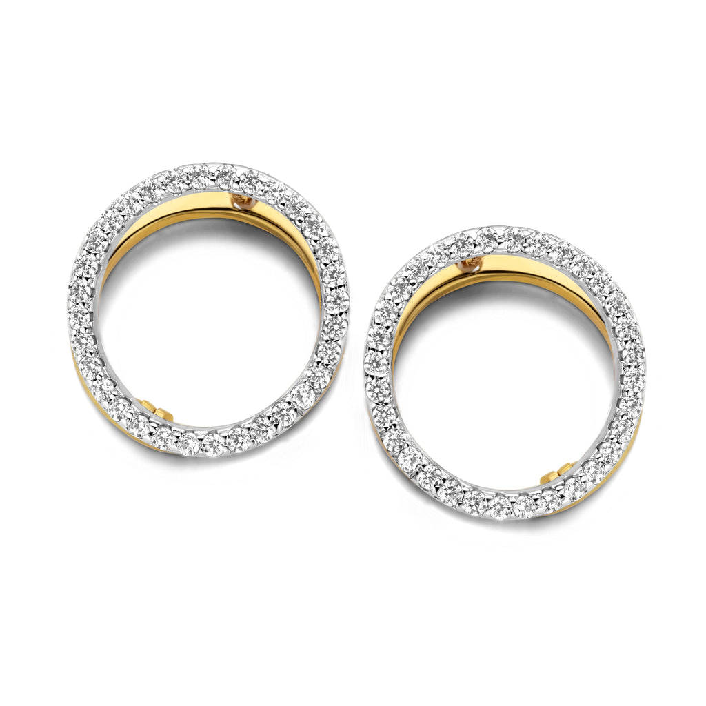 Boucle d'oreilles bicolore N0B61