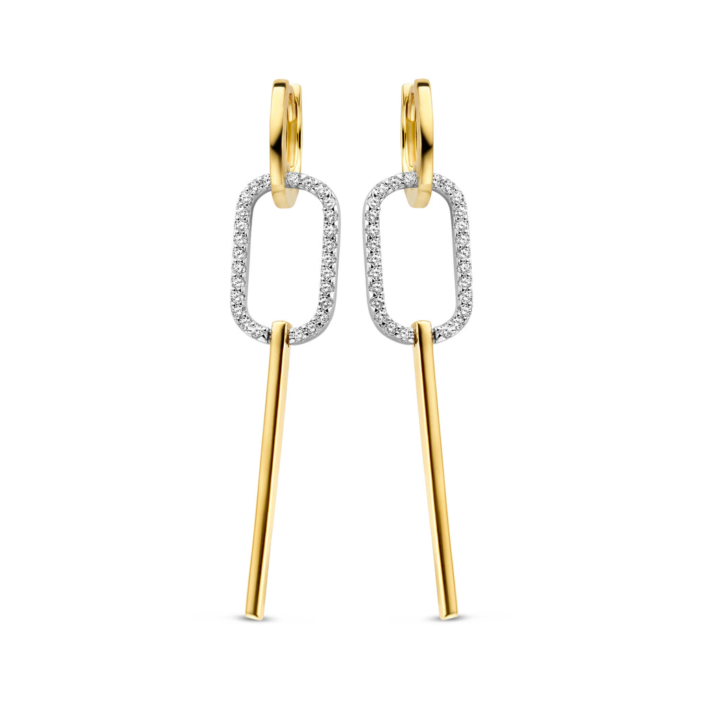Boucle d'oreilles plaqué or Naiomy N1Q53