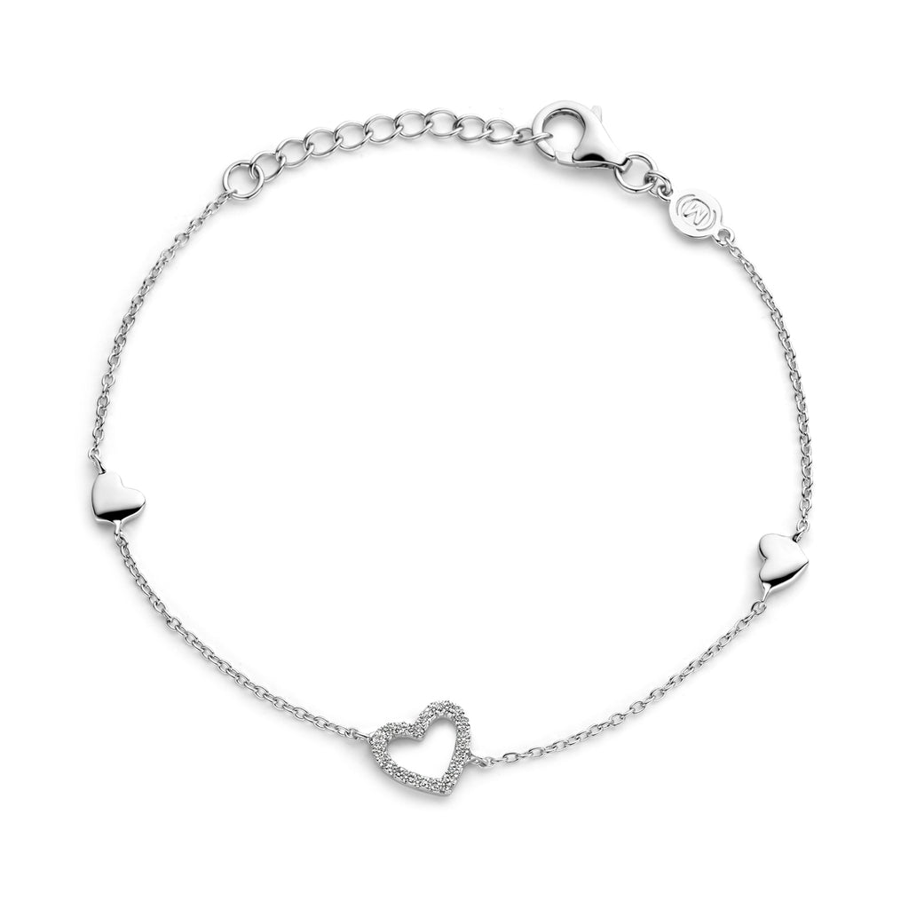 Bracelet argent Naiomy N2X64