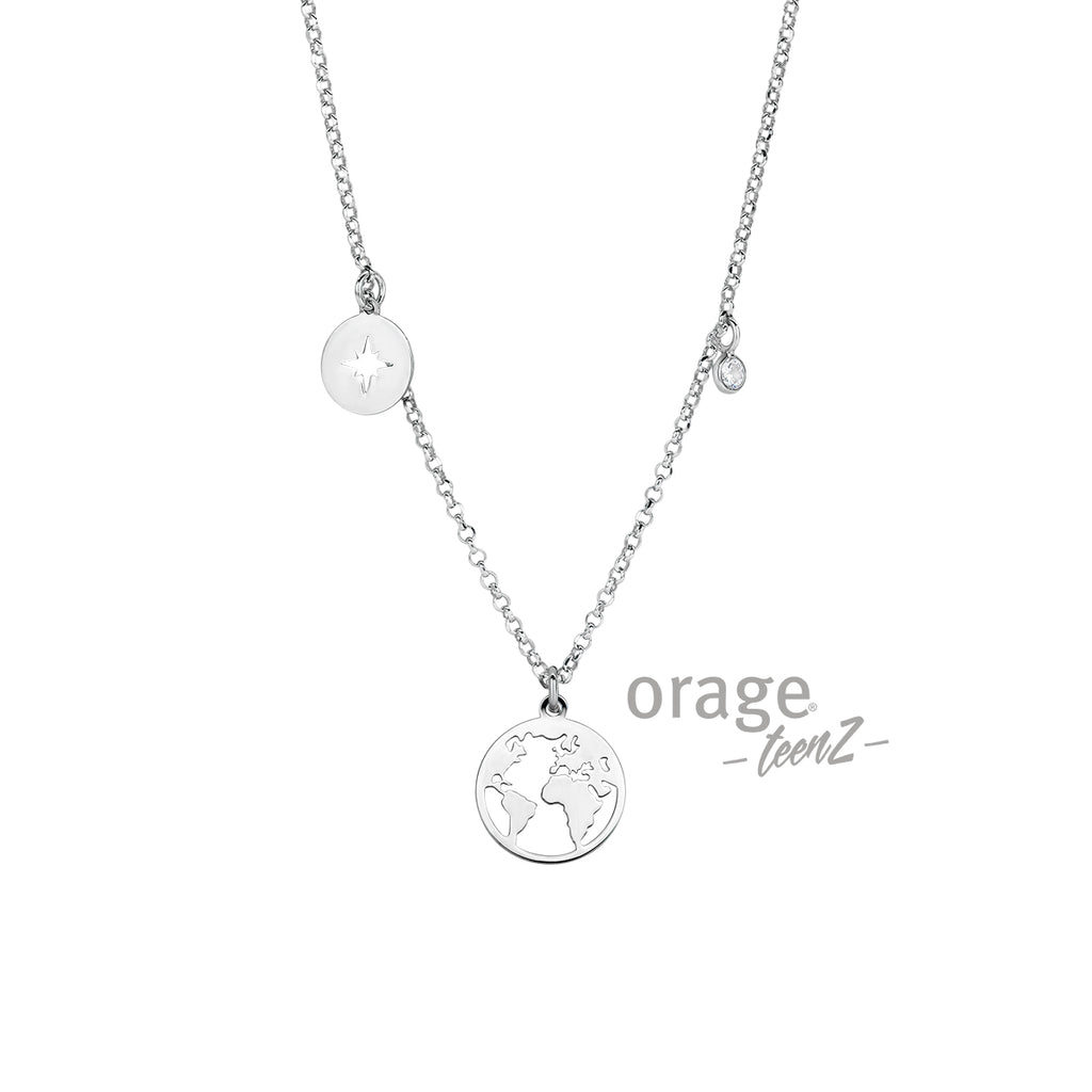 Collier argent T349