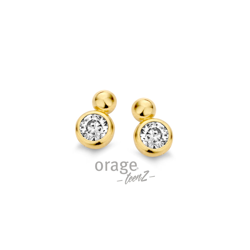 Boucle d'oreilles plaqué or T429