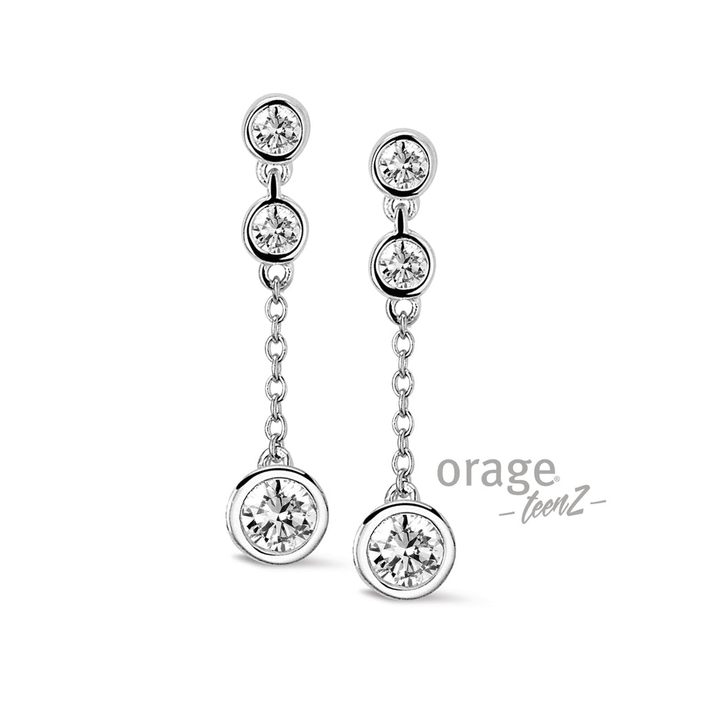 Boucle d'oreilles argent T432