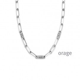 Collier argent Orage K1217