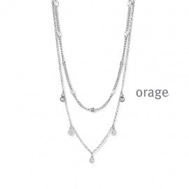 Collier argent Orage K1218