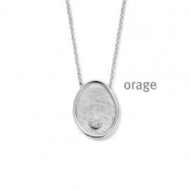 Collier argent Orage K1220