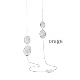 Collier argent Orage K1221