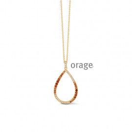 Collier plaqué or orage K3171