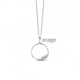 Collier argent orage K4733