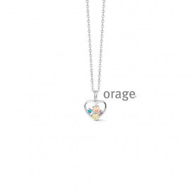 Collier argent orage K4735