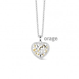 Collier argent orage K4739