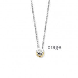 Collier bicolore orage K4749