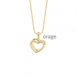 Collier plaqué or orage K6514