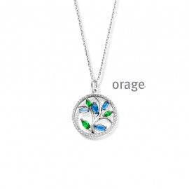 Collier argent Orage K6531