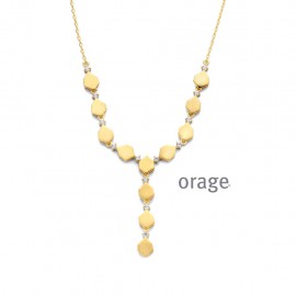 Collier plaqué or Orage K6533