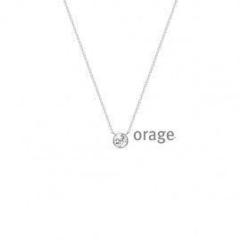Collier argent Orage K6802