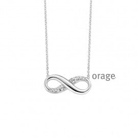 Collier argent orage K6812