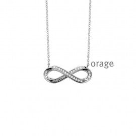 Collier argent Orage K6813